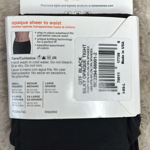 Hanes | No Nonsense | Sheer to Waist Tights with Smarttemp Technology, Size M - Picture 4 of 8